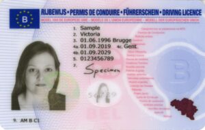 Belgium driving license