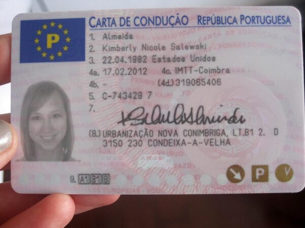 Portuguese driving license
